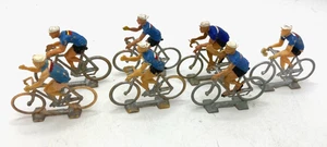 44360 COFALU / PLASTIQUE / TOUR DE FRANCE /LOT 7 CYCLISTES EQUIPE DE FRANCE 1/32 - Picture 1 of 2