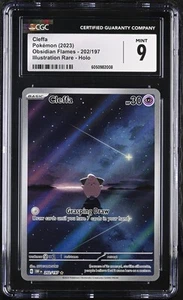 Cleffa Pokémon 2023 Obsidian Flames #202/197 CGC 9 - Picture 1 of 2