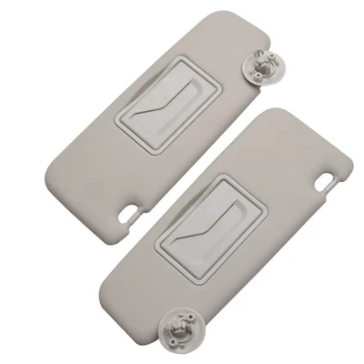 Pair Set Left+Right Gray Sun Visor With Mirror For Chevrolet 2012-2020 Sonic * - Image 1 of 4