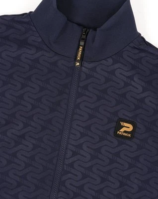 Patrick Men's Patterson Track Top Navy - Tracksuit Jacket, Zip Up, Monogram - Image 1 of 4