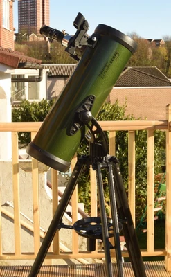 Celestron ExploraScope 114AZ Telescope Set w/ Eyepieces & 3x Barlow Complete - Image 1 of 4