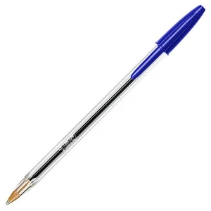 BIC Cristal Penne a Sfera Medie 1.0MM in Blu (Confezione da 5) - Foto 1 di 1