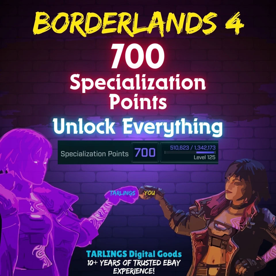 Borderlands 4 (BL4) 🎉INSTANT Specialization 700 Unlock All ✨ PS Xbox PC Switch - Image 1 of 1