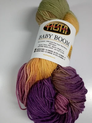 Fiesta Yarn Baby Boom-Sweet Pea-440 Yards- Extrafine Merino Wool/Nylon - Image 1 of 2