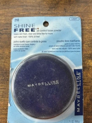 NEW Maybelline Shine Free Oil Control Loose Powder Light # 210 Discontinued RARE - Image 1 of 3