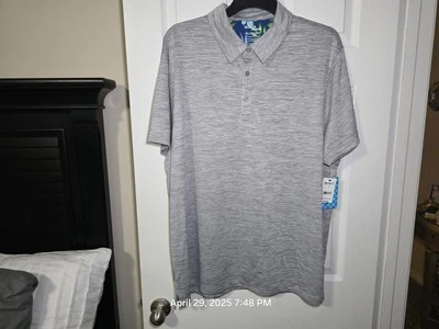 Camisa Polo George Para Hombres Talla 3XL Gris Polo Manga Corta Tejido Suave Top NUEVO Foto 1 de 4