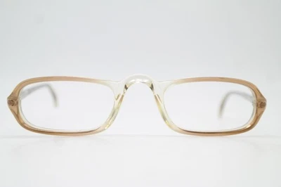 Vintage Glasses Metzler 4335 Braun Transparent Oval Frames Eyeglasses Foto 1 de 4