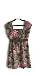 Anthropologie Moulinette Soeurs Floral Silk dress Size 10 - Picture 1 of 5