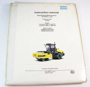 Libro manual de operación de mantenimiento de rodillos vibratorios Atlas Copco Dynapac CA2500 - Imagen 1 de 7
