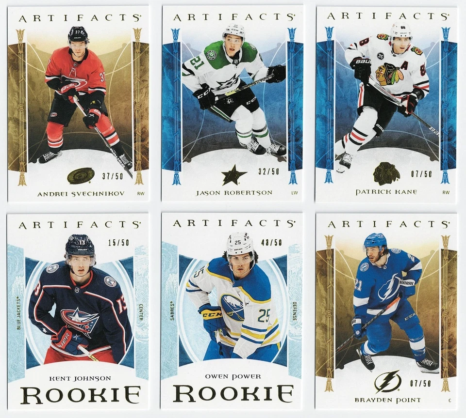 2022-23 Artifacts Yellow Gold Parallel #1-200 Pick From List #/50 - Image 1 of 1