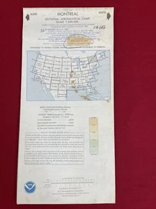 Montreal 1987 carta aeronáutica seccional mapa de navegación aérea 36ª edición - Imagen 1 de 6