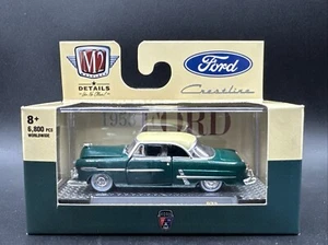 🔥2022 M2 Machines GREEN 1953 FORD CRESTLINE VICTORIA R73 22-53 Auto Thentics🔥 - Picture 1 of 6
