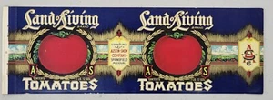 ADVERTISING Label Land of Living Tomatoes Can Austin Snow Sprinfield Missouri - Picture 1 of 1