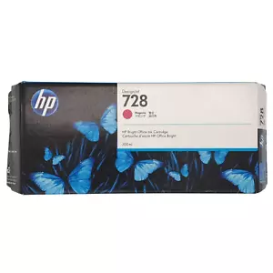 HP 728 300ML Extra High Capacity Magenta Ink Cartridge F9K16A Genuine Designjet - Picture 1 of 10