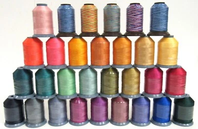 Pacesetter Thread Lot of 30 Sealed Polyester Embroidery 1100 & 400 Yards & Case - Image 1 of 4