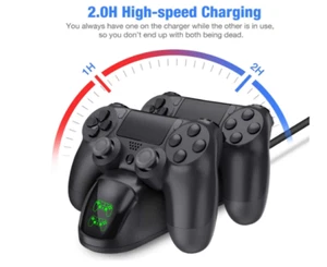 PS4 Controller Charger, Controller USB Fast Charging Station Dock for DualS - Picture 1 of 9