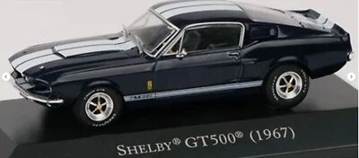 ATLAS PP08 AMERICAN CAR COLLECTION 1967 Shelby GT500 Dark Blue White Stripes - Image 1 of 2