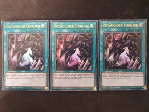 3x Yu-Gi-Oh! RA03-DE061 visión de ojos rojos ultra raro casi nuevo 1er - Imagen 1 de 1