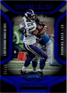 2016 Certified Skills Mirror Blue #5 Adrian Peterson /50 - NM-MT