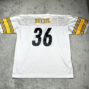 Vintage Pittsburgh Steelers Jersey SZ XL 48 White Champion NFL Jerome Bettis