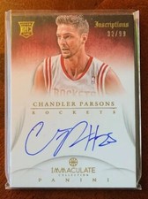 Chandler Parsons 2012-13 Immaculate Inscriptions rc rookie auto 32/99 #IN-CP