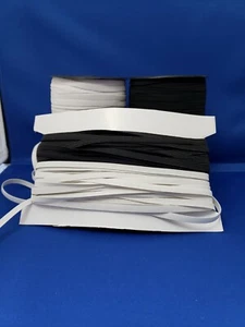 1/4 Zoll elastische Kombination WEISS & SCHWARZ 20 YARD insgesamt  - Bild 1 von 4