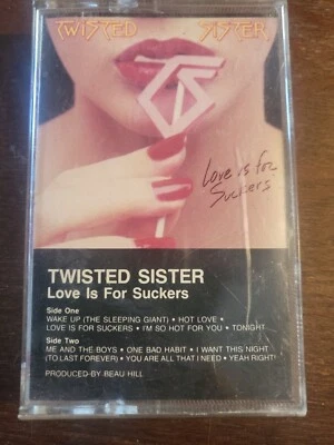 Twisted Sister - Love Is For Suckers (Cassette, 1987)  Glam, Hair Metal - Image 1 of 2