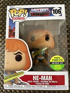 SDCC 2022 Funko Pop! MotU He-Man Metallic Toy Tokyo San Diego Official Sticker - Picture 1 of 7