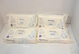 Aveeno Baby Sensitive All Over Wipes, Fragrance-Free 64 Wipes-LOT OF 4 - Picture 1 of 2