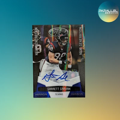 2010 Panini Certified | GARRETT GRAHAM | New Generation Blue Mirror Auto /50  - Image 1 of 2