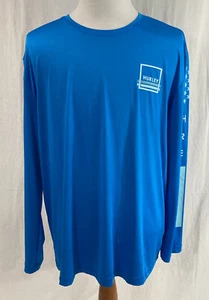 Hurley - blaues Polyester/Elasthan Langarmhemd - Herren XL  - Bild 1 von 4