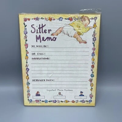 Vintage Baby Sitter Memo Board Wipe Off Reusable Message Board - Image 1 of 4