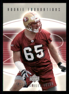 2004 Upper Deck Foundations #121 Justin Smiley RC /350 - Image 1 of 2