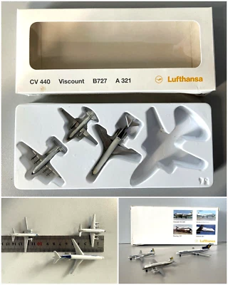 Lotto 3 AEROMODELLO Lufthansa Air CV440 Viscount A321 Schabak Model 1:600 - Immagine 1 di 4