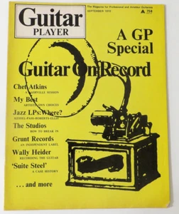 Guitar Player Magazine Chet Atkins Studio Work Jazz September 1972 - Imagen 1 de 2