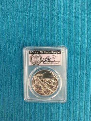 2018 P WWI SILVER $ CENTENNIAL COMM. PCGS MS70 1st STRIKE THOMAS CLEVELAND Cover