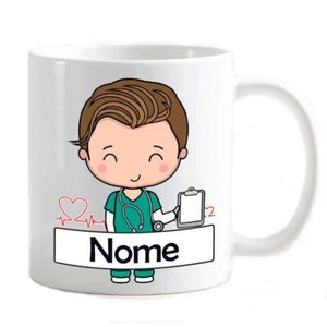 Tazza personalizzabile nome regalo laurea infermiere castano - Bild 1 von 1
