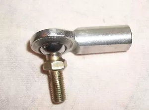 EXTREMO DE VARILLA JUNTA HEIM HEMBRA DE ACERO 1/4 PULGADAS RH CON PERNO PARA ACELERADOR VARILLA IMCA SUCIEDAD - Imagen 1 de 3