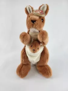 Ty Beanie Buddy POUCH Kangaroo 12β NUOVO COME NUOVO ETICHETTE + COVER CUORE π€π¦ - Foto 1 di 10
