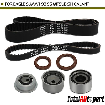 7x Kit de correa de distribución para Eagle Summit 93-96 Mitsubishi Expo 93-95 Expo LRV Galant Foto 1 de 4