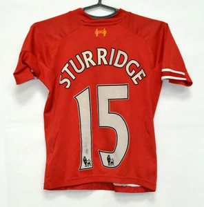 LIVERPOOL 2013/2014 HOME FOOTBALL SHIRT #15 STURRIDGE WARRIOR S KIDS - Picture 1 of 6