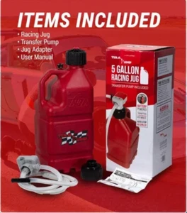 TRJ5XLR 5 Gallon Jug with Automatic shut-off pump, Gas can with pump combo - Picture 1 of 9
