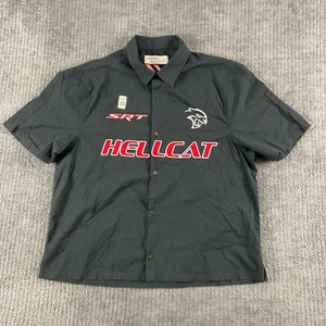 Hollister x Dodge SRT Hellcat Herren Large Boxy Fit Arbeitshemd Kurzarm Schwarz - Bild 1 von 16