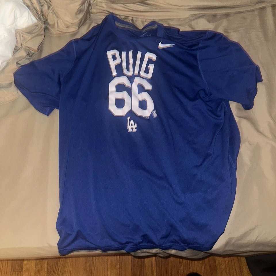 Yaisel Puig Dodgers Shirt XL - Image 1 of 2
