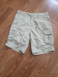 REI Cargo Shorts Damen Größe 4 creme Nylon Wandern Outdoor leicht Trail - Bild 1 von 13