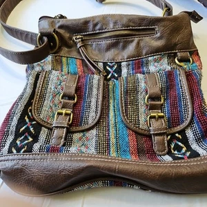 Borsa a tracolla donna stile vintage in ecopelle - Foto 1 di 9