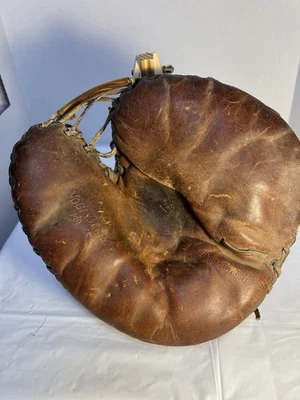 Guante de béisbol de cuero vintage Franklin Yogi Berra modelo Catcher’s Mitt años 50 Foto 1 de 3