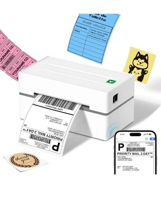 Bluetooth Thermal Shipping Label Printer, Wireless 4x6 Shipping Label Sticker - Image 1 of 4