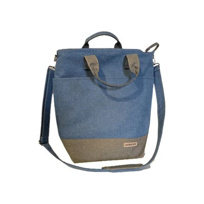 Lock n Lock Insulated Tote w/ Handles And Strap, Blue/Gray, 16x15x6 - Image 1 of 4