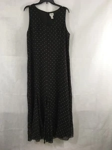 Abito donna CHICO’S floreale 100% seta senza maniche midi leggero taglia 2 - Foto 1 di 10